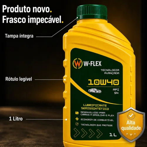 Caixa Oleo 24l 10w40 W-flex Semi Sintético Oleo Motor