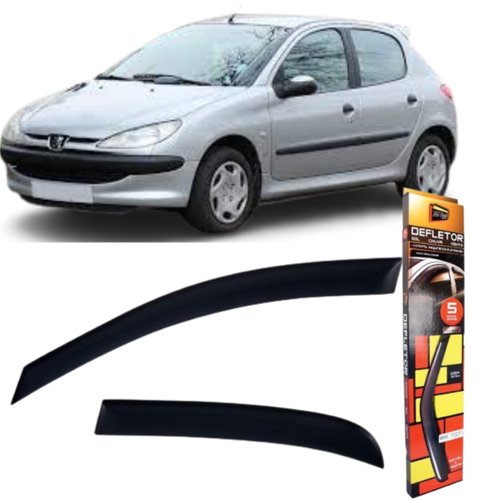 Calha De Chuva Defletor Tg Poli Peugeot 206 207 2000 a 2015