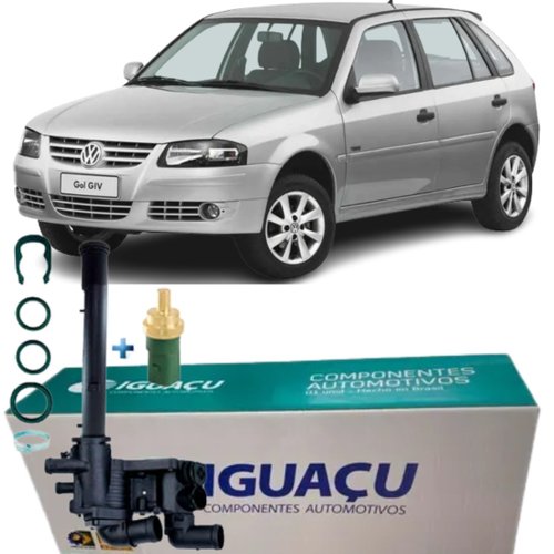 Carcaça Válvula Termostática Completa Para Vw 1.0 E 1.6 8v