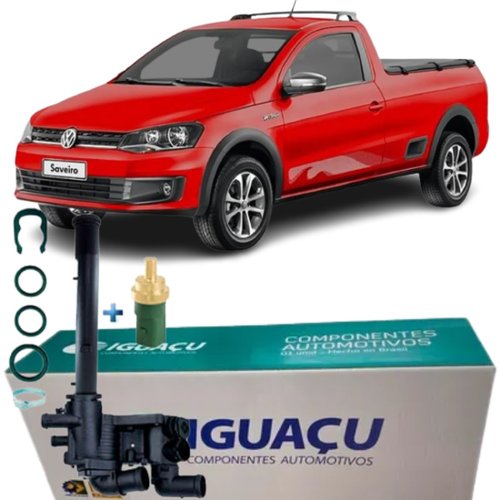 Carcaça Válvula Termostática Completa Para Vw 1.0 E 1.6 8v
