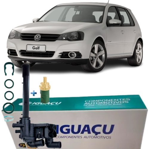 Carcaça Válvula Termostática Completa Para Vw 1.0 E 1.6 8v