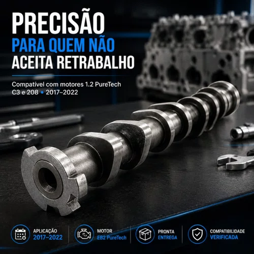 Comando De Válvulas Admissão C3 208 1.2 12v De 2017 A 2022