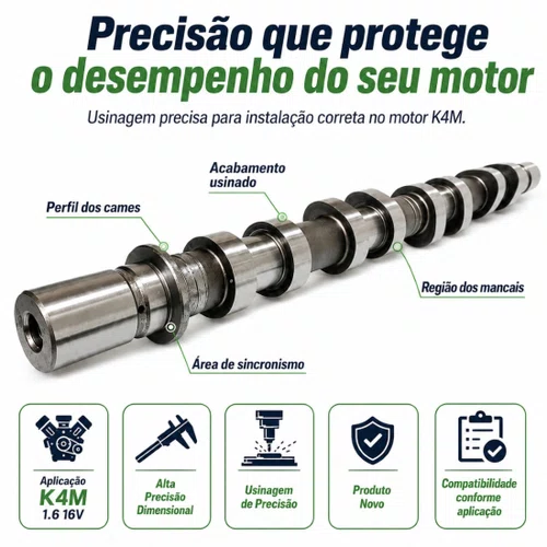 Comando Válvula Admissão Clio Scenic Livina 1.6 16v K4m