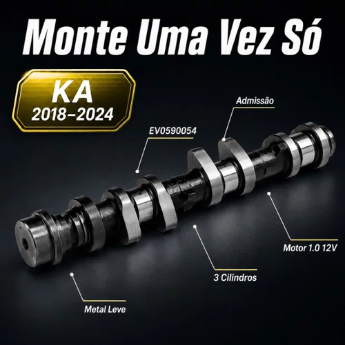 Comando Válvula Metal Leve Ford Ka 1.0 3cil 2014 Até 2023