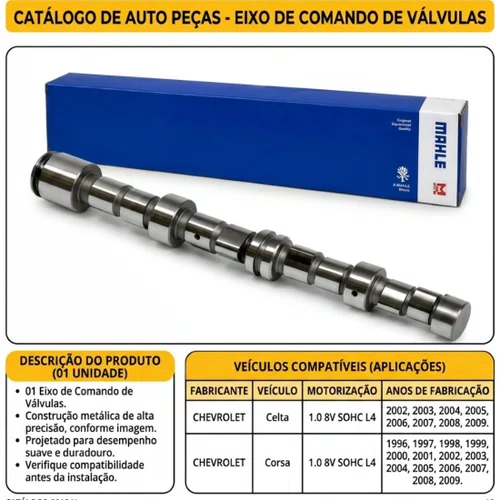Comando Valvulas J Corsa Celta Prisma Classic 1.0 Mpfi Vhc