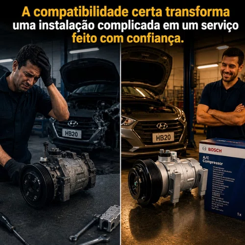 Compressor Ar Condicionado Hyundai Hb20 1.0 Flex 2013 Acima