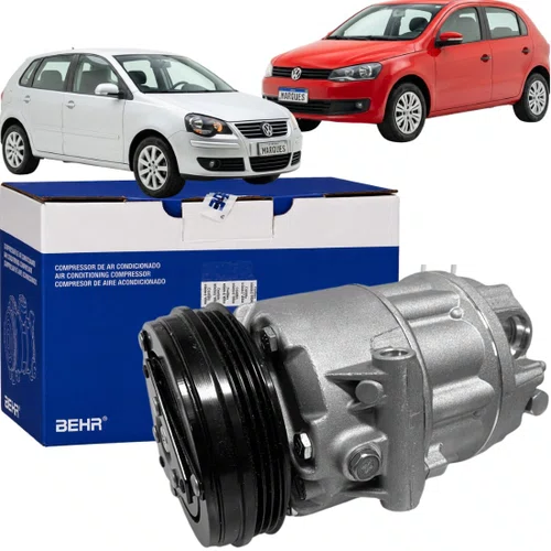 Compressor Ar Gol Fox Polo Saveiro Voyage G5 G6 1.6 8v Mahle