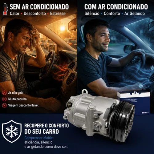 Compressor Ar Gol Fox Polo Saveiro Voyage G5 G6 1.6 8v Mahle