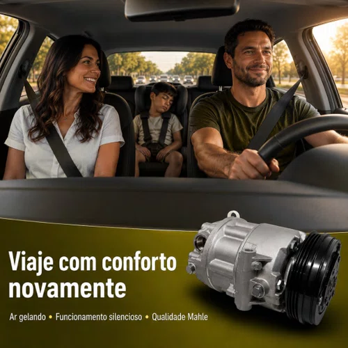 Compressor Ar Gol Fox Polo Saveiro Voyage G5 G6 1.6 8v Mahle
