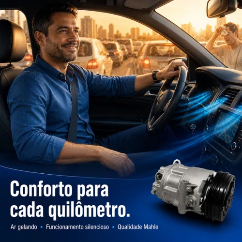 Compressor Ar Gol Fox Polo Saveiro Voyage G5 G6 1.6 8v Mahle
