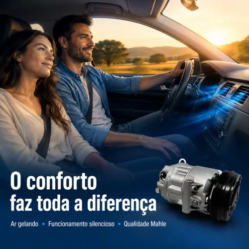 Compressor Ar Gol Fox Polo Saveiro Voyage G5 G6 1.6 8v Mahle