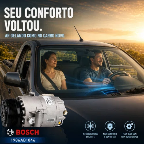 Compressor Ar Montana 1.4 / 1.8 2004 A 2012 Original Bosch