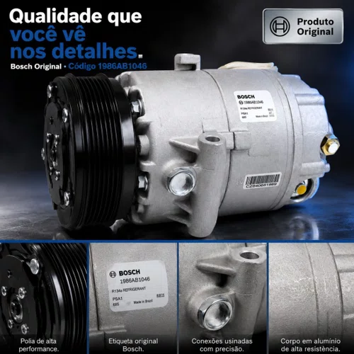 Compressor Ar Montana 1.4 / 1.8 2004 A 2012 Original Bosch