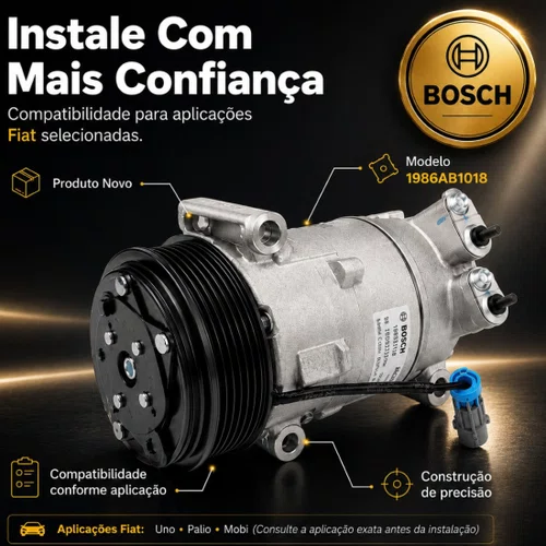 Compressor De Ar Condicionado Bosch Novo Uno Palio Mobi