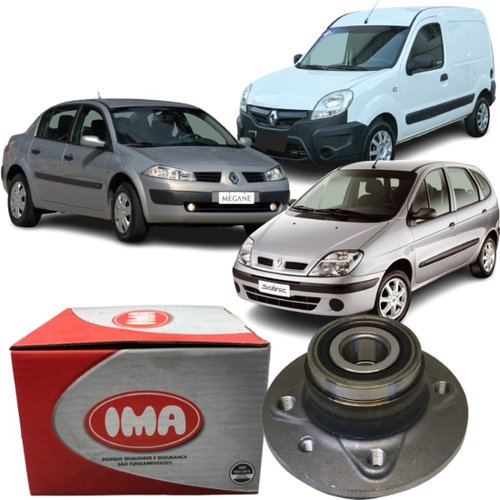 Cubo Roda Traseiro C/ Rolamento Renault Kangoo Megane Scenic
