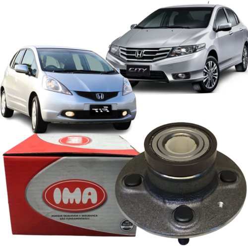 Cubo Roda Traseiro Com Rolamento Honda City Fit 2008 A 2014