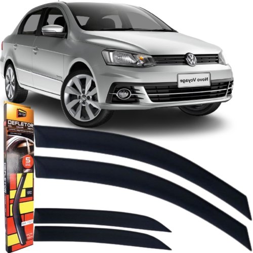 Jogo de Calhas de Chuva TG Poli Volkswagen Gol e Voyage 4 portas 2008 a 2022