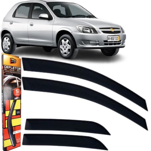 Calha De Chuva Defletor Tg Poli Chevrolet Celta Prisma 4 Portas