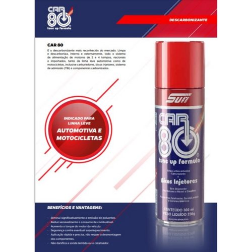 Descarbonizante Car80 Limpa Bico Carburadores 300ml Car 80