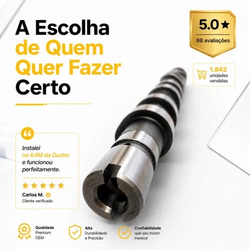 Eixo Comando Escape Logan Sandero Megane Duster 1.6 16v K4m