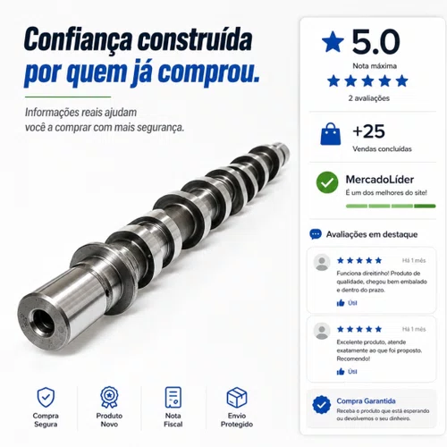 Eixo Comando Válvula Escape Logan Sandero Duster 1.6 16v K4m