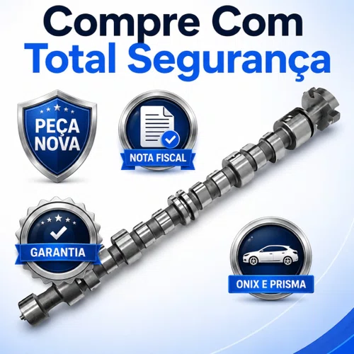 Eixo Comando Válvulas Gm Onix Prisma 1.0 1.4 8v 2012 A 2023