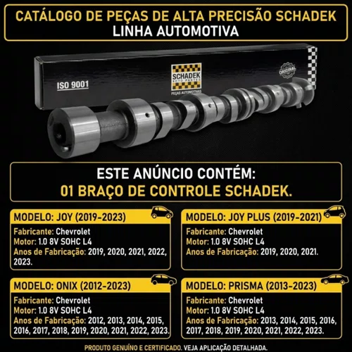 Eixo Comando Válvulas Gm Onix Prisma 1.0 8v 2012 A 2023