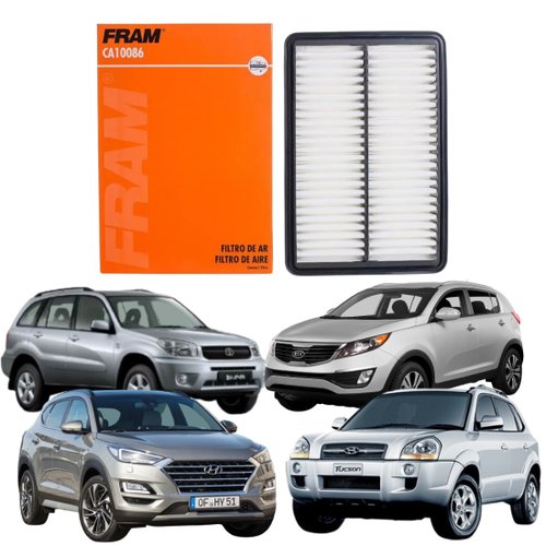 Filtro De Ar Fram Tucson 2.0 16v 2.7 24v Sportage 2.0 16v