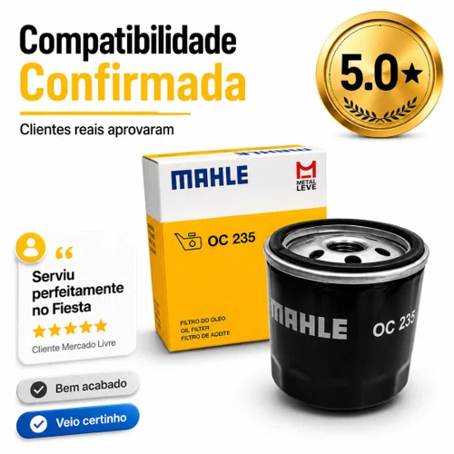 Filtro Óleo Ford Fiesta Ka Ecosport Courier Focus Original