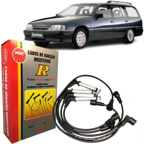 Jogo Cabo De Vela Ngk Gm Omega Suprema 2.0 4cc 1993 A 1994 