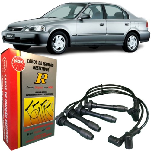 Jogo Cabo De Vela Ngk Honda Civic 1.6 16v 1996 A 2000