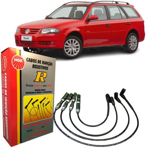 Jogo Cabo De Vela Ngk Vw Gol Parati Saveiro 1.6 8v 1.8 8v 