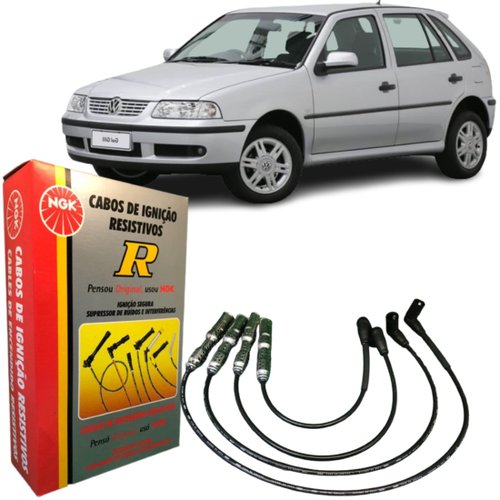 Jogo Cabo De Vela Ngk Vw Gol Parati Saveiro 1.6 8v 1.8 8v 