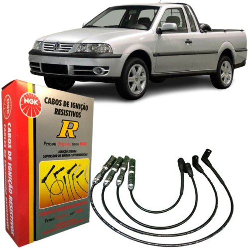 Jogo Cabo De Vela Ngk Vw Gol Parati Saveiro 1.6 8v 1.8 8v 