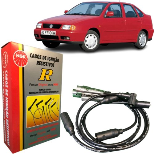 Jogo Cabo De Vela Ngk Vw Polo Classic 1.6 1.8 1996 A 2000