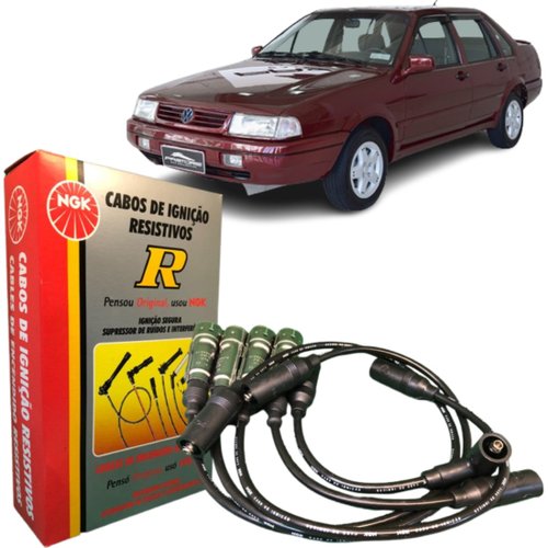 Jogo Cabo De Vela Ngk Vw Santana Quantum 1.8 2.0 1997 A 2006