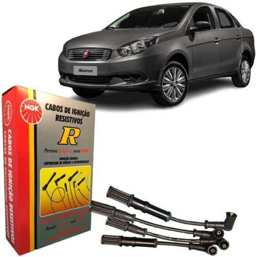 Jogo Cabo De Vela Original Ngk Fiat Motores 1.4 8v Fire Evo