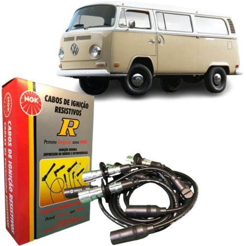 Jogo Cabo De Vela Original Ngk Fusca Kombi 1.6 1992 A 1997