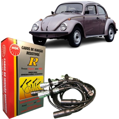 Jogo Cabo De Vela Original Ngk Fusca Kombi 1.6 1992 A 1997
