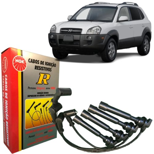 Jogo Cabo De Vela Original Ngk Tucson I30 Sportage 2.0 16v 