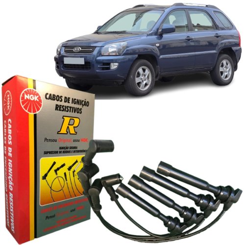 Jogo Cabo De Vela Original Ngk Tucson I30 Sportage 2.0 16v 