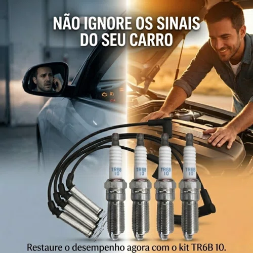 Jogo Cabos E Velas Fiesta 1.0 8v Zetec Rocam 1999 A 2012 Ngk Amarelo