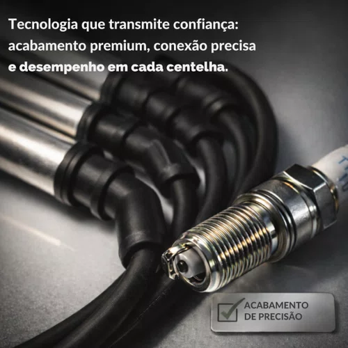 Jogo Cabos E Velas Fiesta 1.0 8v Zetec Rocam 1999 A 2012 Ngk Amarelo