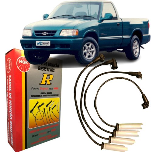 Jogo De Cabo De Vela Ngk Para Chevrolet Blazer S10 2.2 Mpfi.