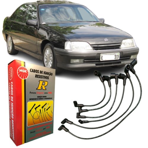 Jogo De Cabo De Vela Ngk Para Chevrolet Omega Silverado C20.