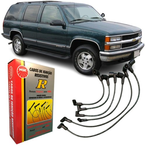 Jogo De Cabo De Vela Ngk Para Chevrolet Omega Silverado C20.