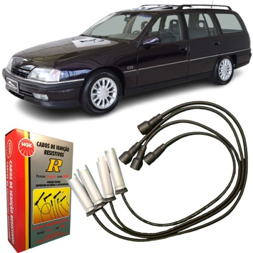 Jogo De Cabo De Vela Ngk Para Chevrolet Omega Suprema 2.2.