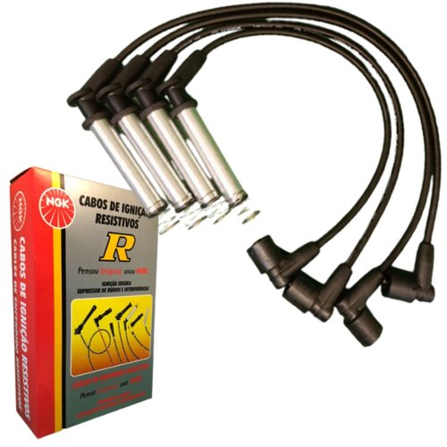 Jogo De Cabo De Vela Ngk Para Chevrolet S10 Blazer 2.4.