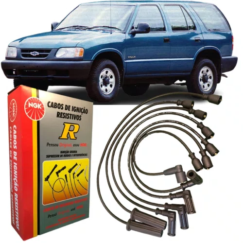 Jogo De Cabo De Vela Ngk Para Chevrolet S10 Blazer 4.3.
