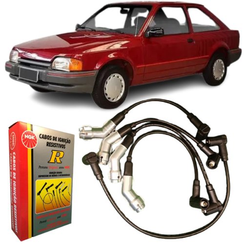 Jogo De Cabo De Vela Ngk Para Ford Escort Pampa Verona Cht.